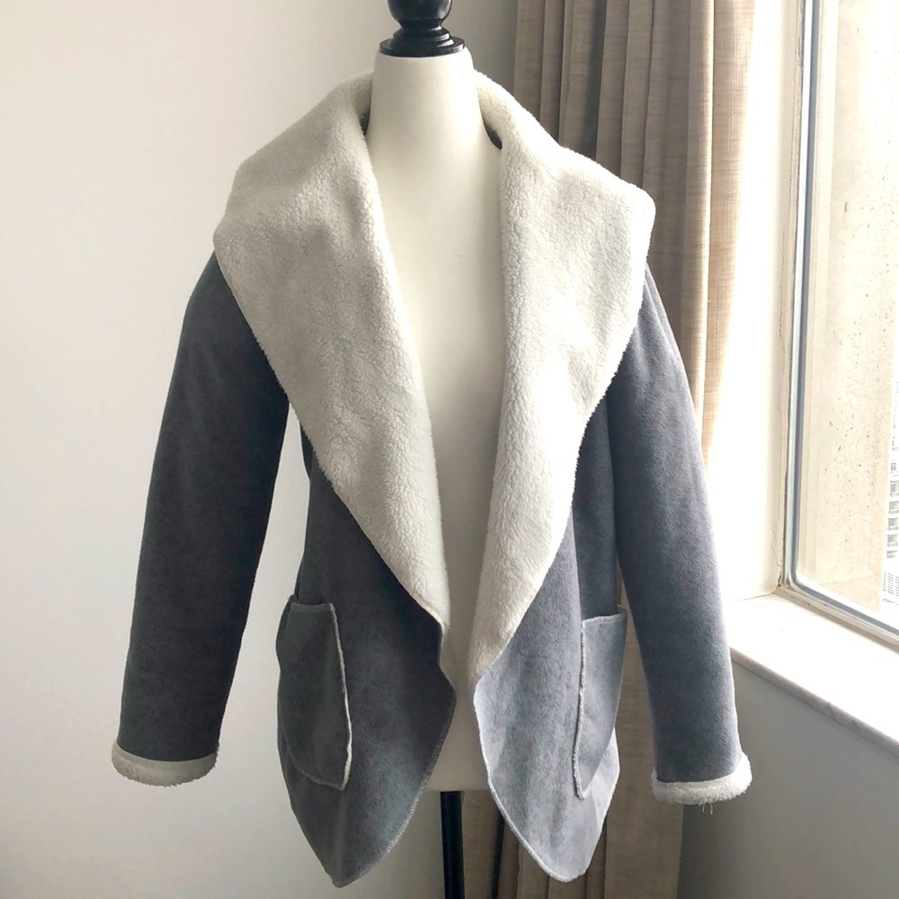 NWOT- Grey Cozy Jacket $50